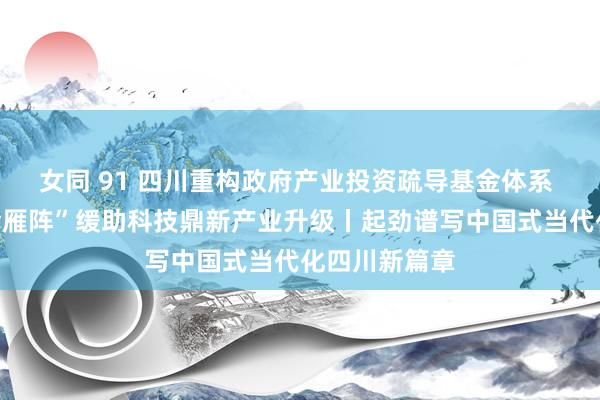 女同 91 四川重构政府产业投资疏导基金体系 千亿级“基金雁阵”缓助科技鼎新产业升级丨起劲谱写中国式当代化四川新篇章