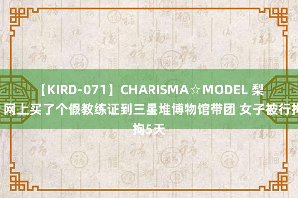 【KIRD-071】CHARISMA☆MODEL 梨々花 网上买了个假教练证到三星堆博物馆带团 女子被行拘5天