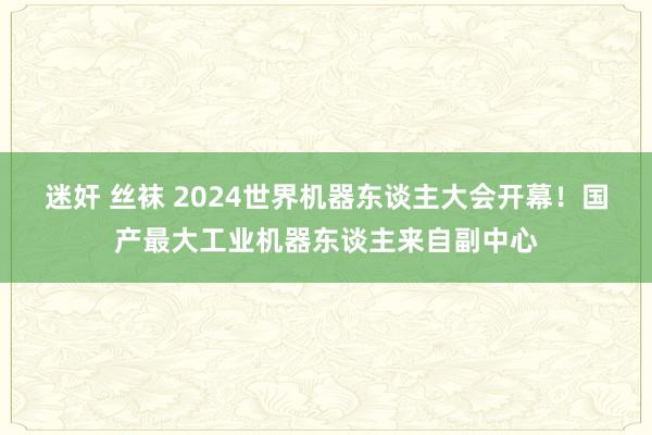 迷奸 丝袜 2024世界机器东谈主大会开幕！国产最大工业机器东谈主来自副中心