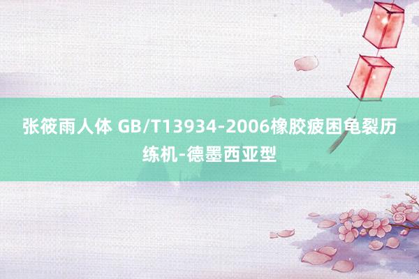 张筱雨人体 GB/T13934-2006橡胶疲困龟裂历练机-德墨西亚型