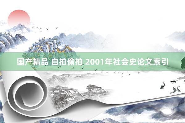 国产精品 自拍偷拍 2001年社会史论文索引